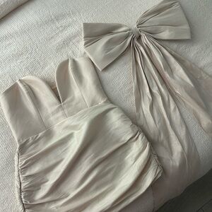 Oh Polly Cream Corset Top